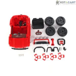 Jumbo-sized 12v 4 Wheel Drive Kids Electric Bugatti Jeep | Single Button start and 2 Point safety harness | Same-Day Delivery in Delhi NCR