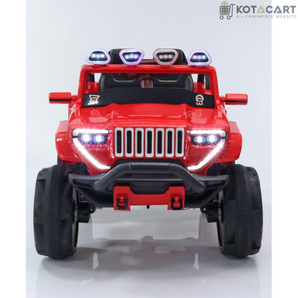 Jumbo-sized 12v 4 Wheel Drive Kids Electric Bugatti Jeep | Single Button start and 2 Point safety harness | Same-Day Delivery in Delhi NCR - Image 3