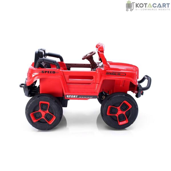 Jumbo-sized 12v 4 Wheel Drive Kids Electric Bugatti Jeep | Single Button start and 2 Point safety harness | Same-Day Delivery in Delhi NCR - Image 7