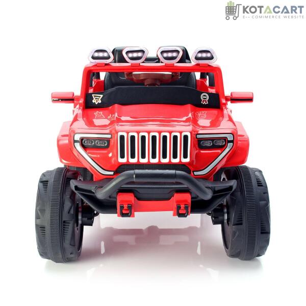 Jumbo-sized 12v 4 Wheel Drive Kids Electric Bugatti Jeep | Single Button start and 2 Point safety harness | Same-Day Delivery in Delhi NCR - Image 10