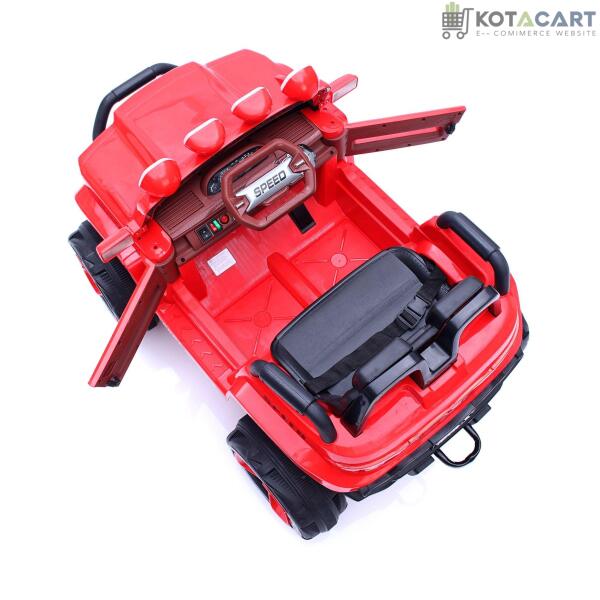 Jumbo-sized 12v 4 Wheel Drive Kids Electric Bugatti Jeep | Single Button start and 2 Point safety harness | Same-Day Delivery in Delhi NCR - Image 11