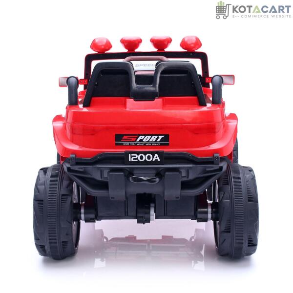 Jumbo-sized 12v 4 Wheel Drive Kids Electric Bugatti Jeep | Single Button start and 2 Point safety harness | Same-Day Delivery in Delhi NCR - Image 13