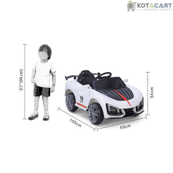 1189 Battery Operated Smooth Ride on Toy Car for Kids with Backrest and Remote | Same-Day Delivery in Delhi NCR - Image 13