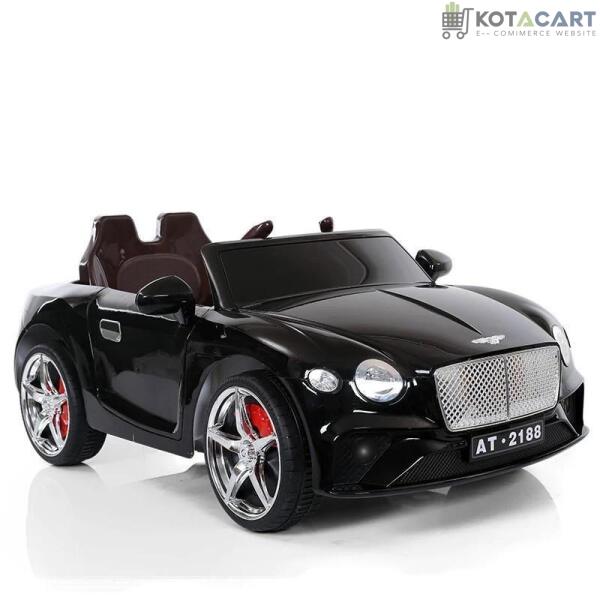 12V Black Battery-Operated Electric Bentley Kids Car with colorful LED light | 2 points safety | EN-71 certified | Same-Day Delivery in Delhi NCR