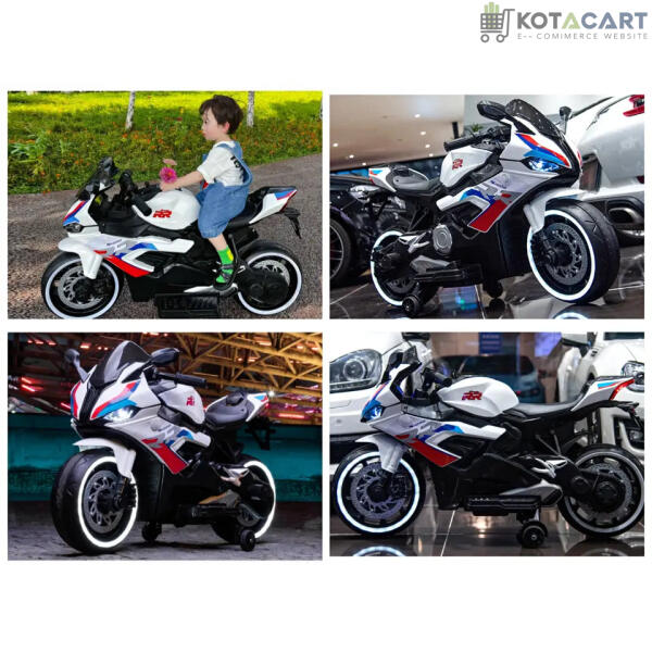 Kids Ride on Bike S1000RR Hand Accelerator Foot Brake Big Size | Same-Day Delivery in Delhi NCR - Image 8