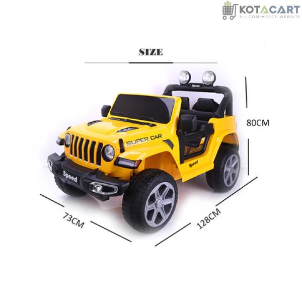 Speed Ride on Jeep 12V For Kids Battery Operated Black | Same-Day Delivery in Delhi NCR - Image 7