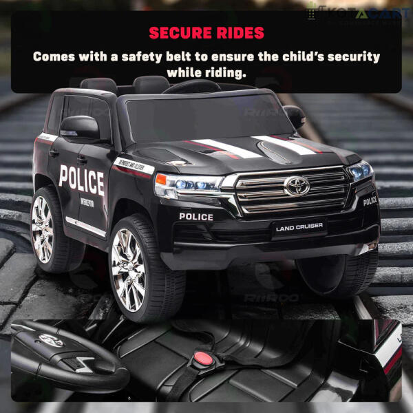 Licensed Toyota Land Cruiser Police Kids Car | Same-Day Delivery in Delhi NCR - Image 8