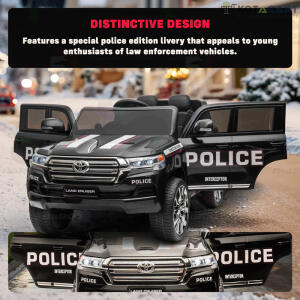 Licensed Toyota Land Cruiser Police Kids Car | Same-Day Delivery in Delhi NCR