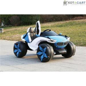 4x4 Big Wheels Electric Jeep in Blue and Red | Ride on Jeep | Same-Day Delivery in Delhi NCR