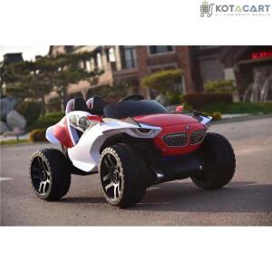 4x4 Big Wheels Electric Jeep in Blue and Red | Ride on Jeep | Same-Day Delivery in Delhi NCR