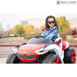 4x4 Big Wheels Electric Jeep in Blue and Red | Ride on Jeep | Same-Day Delivery in Delhi NCR