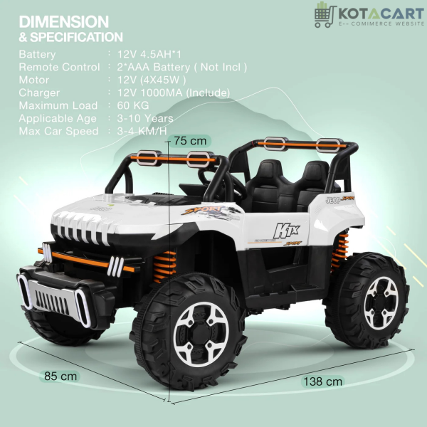 Rechargeable Battery Operated Jeep for Kids | Same-Day Delivery in Delhi NCR - Image 3