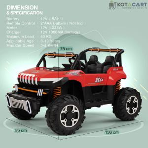 Rechargeable Battery Operated Jeep for Kids | Same-Day Delivery in Delhi NCR