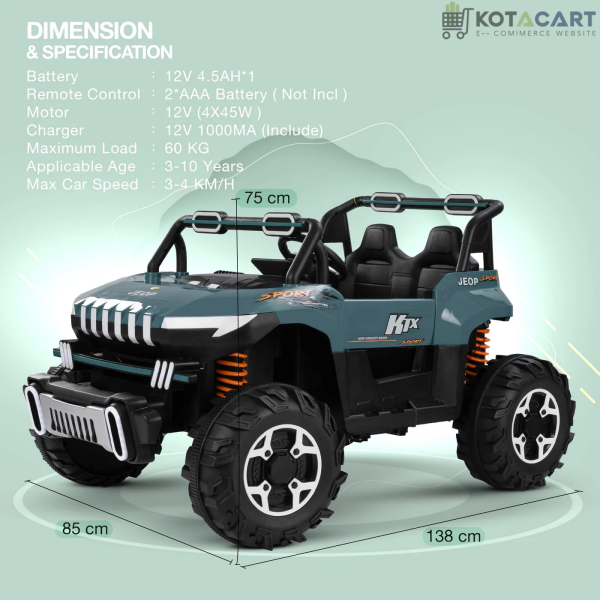 Rechargeable Battery Operated Jeep for Kids | Same-Day Delivery in Delhi NCR - Image 9