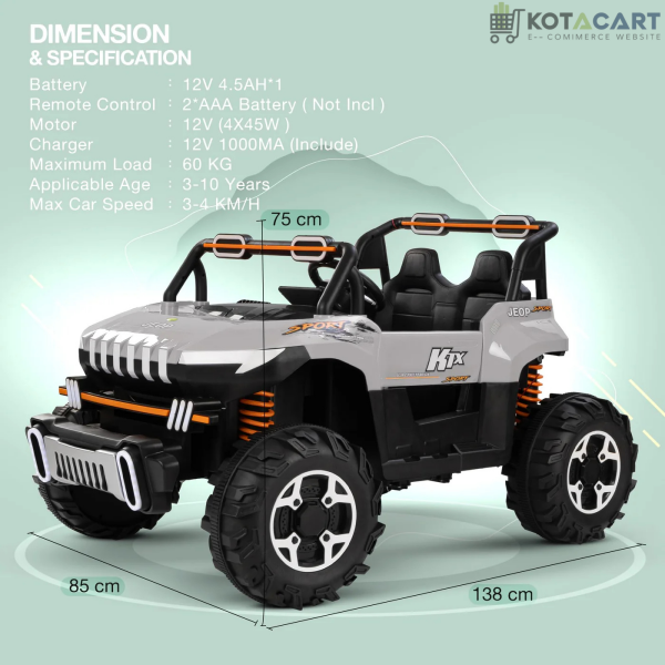 Rechargeable Battery Operated Jeep for Kids | Same-Day Delivery in Delhi NCR - Image 10