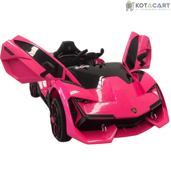 12V Lamborghini Style Battery Operated Ride on Car with Hydraulic Doors for Kids | Remote control & Rear suspension swing | Same-Day Delivery in Delhi NCR - Image 2