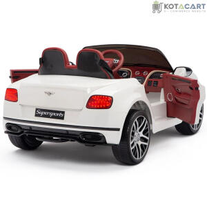 Licensed Bentley GT Super Sports Kids Car White | Same-Day Delivery in Delhi NCR