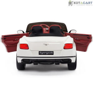 Licensed Bentley GT Super Sports Kids Car White | Same-Day Delivery in Delhi NCR