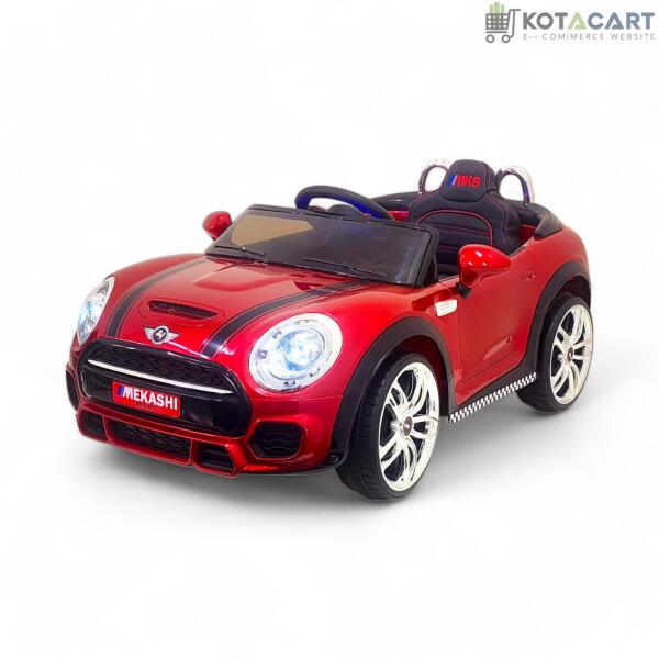 MEKASHI Bentley Car for Kids, Remote, 12V Battery, 3 Speed, LED Lights, Music, Bluetooth, 1 to 7 Years, Swing Function, Long Wheelbase, ISI Mark, Metallic Red | Same-Day Delivery in Delhi NCR