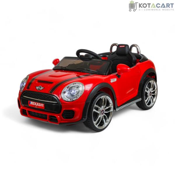 MEKASHI Bentley Car for Kids, Remote, 12V Battery, 3 Speed, LED Lights, Music, Bluetooth, 1 to 7 Years, Swing Function, Long Wheelbase, ISI Mark, Red | Same-Day Delivery in Delhi NCR