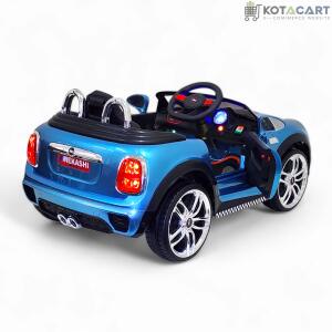 MEKASHI Bentley Car for Kids, Remote, 12V Battery, 3 Speed, LED Lights, Music, Bluetooth, 1 to 7 Years, Swing Function, Long Wheelbase, ISI Mark, Metallic Blue | Same-Day Delivery in Delhi NCR