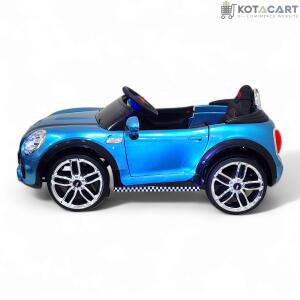 MEKASHI Bentley Car for Kids, Remote, 12V Battery, 3 Speed, LED Lights, Music, Bluetooth, 1 to 7 Years, Swing Function, Long Wheelbase, ISI Mark, Metallic Blue | Same-Day Delivery in Delhi NCR