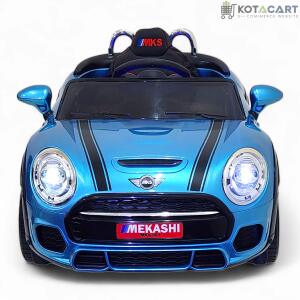 MEKASHI Bentley Car for Kids, Remote, 12V Battery, 3 Speed, LED Lights, Music, Bluetooth, 1 to 7 Years, Swing Function, Long Wheelbase, ISI Mark, Metallic Blue | Same-Day Delivery in Delhi NCR