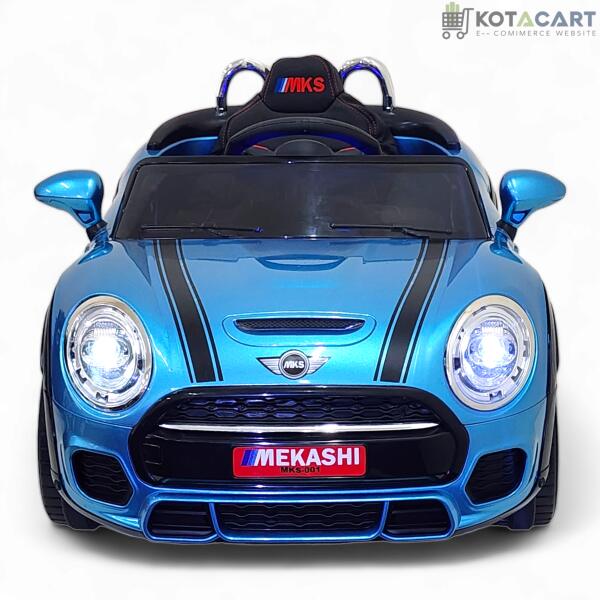 MEKASHI Bentley Car for Kids, Remote, 12V Battery, 3 Speed, LED Lights, Music, Bluetooth, 1 to 7 Years, Swing Function, Long Wheelbase, ISI Mark, Metallic Blue | Same-Day Delivery in Delhi NCR - Image 5