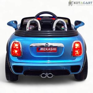 MEKASHI Bentley Car for Kids, Remote, 12V Battery, 3 Speed, LED Lights, Music, Bluetooth, 1 to 7 Years, Swing Function, Long Wheelbase, ISI Mark, Metallic Blue | Same-Day Delivery in Delhi NCR