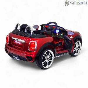 MEKASHI Bentley Car for Kids, Remote, 12V Battery, 3 Speed, LED Lights, Music, Bluetooth, 1 to 7 Years, Swing Function, Long Wheelbase, ISI Mark, Metallic Red | Same-Day Delivery in Delhi NCR