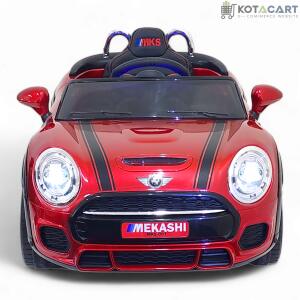 MEKASHI Bentley Car for Kids, Remote, 12V Battery, 3 Speed, LED Lights, Music, Bluetooth, 1 to 7 Years, Swing Function, Long Wheelbase, ISI Mark, Metallic Red | Same-Day Delivery in Delhi NCR