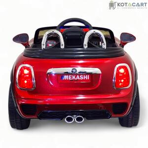 MEKASHI Bentley Car for Kids, Remote, 12V Battery, 3 Speed, LED Lights, Music, Bluetooth, 1 to 7 Years, Swing Function, Long Wheelbase, ISI Mark, Metallic Red | Same-Day Delivery in Delhi NCR