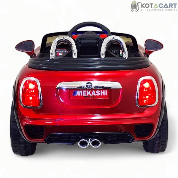 MEKASHI Bentley Car for Kids, Remote, 12V Battery, 3 Speed, LED Lights, Music, Bluetooth, 1 to 7 Years, Swing Function, Long Wheelbase, ISI Mark, Metallic Red | Same-Day Delivery in Delhi NCR - Image 6