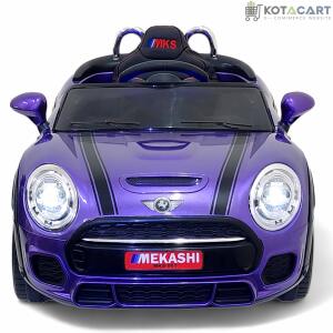 MEKASHI Bentley Car for Kids, Remote, 12V Battery, 3 Speed, LED Lights, Music, Bluetooth, 1 to 7 Years, Swing Function, Long Wheelbase, ISI Mark, Metallic Violet | Same-Day Delivery in Delhi NCR