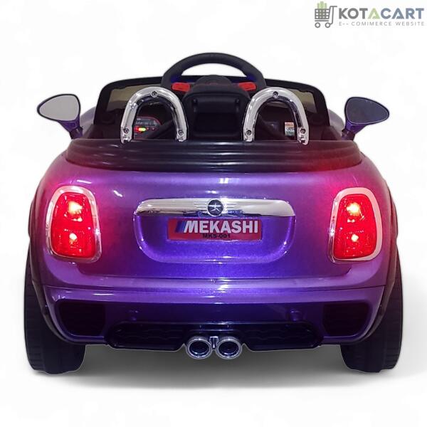 MEKASHI Bentley Car for Kids, Remote, 12V Battery, 3 Speed, LED Lights, Music, Bluetooth, 1 to 7 Years, Swing Function, Long Wheelbase, ISI Mark, Metallic Violet | Same-Day Delivery in Delhi NCR - Image 6