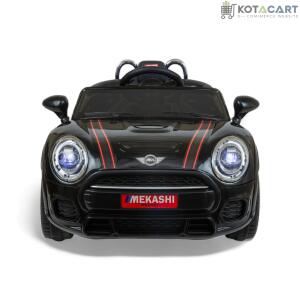 MEKASHI Bentley Car for Kids, Remote, 12V Battery, 3 Speed, LED Lights, Music, Bluetooth, 1 to 7 Years, Swing Function, Long Wheelbase, ISI Mark, Black | Same-Day Delivery in Delhi NCR