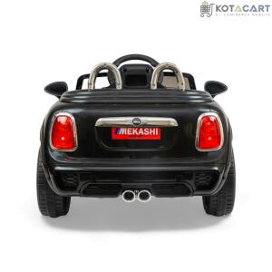 MEKASHI Bentley Car for Kids, Remote, 12V Battery, 3 Speed, LED Lights, Music, Bluetooth, 1 to 7 Years, Swing Function, Long Wheelbase, ISI Mark, Black | Same-Day Delivery in Delhi NCR