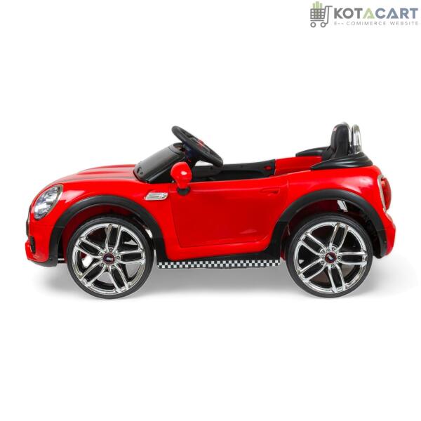 MEKASHI Bentley Car for Kids, Remote, 12V Battery, 3 Speed, LED Lights, Music, Bluetooth, 1 to 7 Years, Swing Function, Long Wheelbase, ISI Mark, Red | Same-Day Delivery in Delhi NCR - Image 3