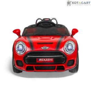 MEKASHI Bentley Car for Kids, Remote, 12V Battery, 3 Speed, LED Lights, Music, Bluetooth, 1 to 7 Years, Swing Function, Long Wheelbase, ISI Mark, Red | Same-Day Delivery in Delhi NCR