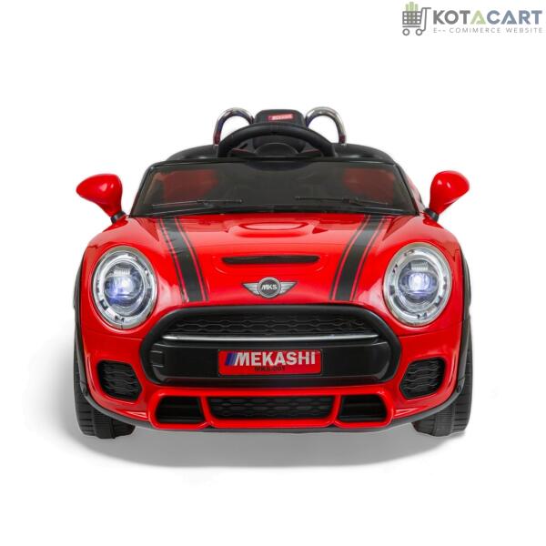 MEKASHI Bentley Car for Kids, Remote, 12V Battery, 3 Speed, LED Lights, Music, Bluetooth, 1 to 7 Years, Swing Function, Long Wheelbase, ISI Mark, Red | Same-Day Delivery in Delhi NCR - Image 5