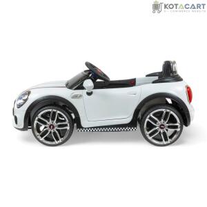 MEKASHI Bentley Car for Kids, Remote, 12V Battery, 3 Speed, LED Lights, Music, Bluetooth, 1 to 7 Years, Swing Function, Long Wheelbase, ISI Mark, White | Same-Day Delivery in Delhi NCR