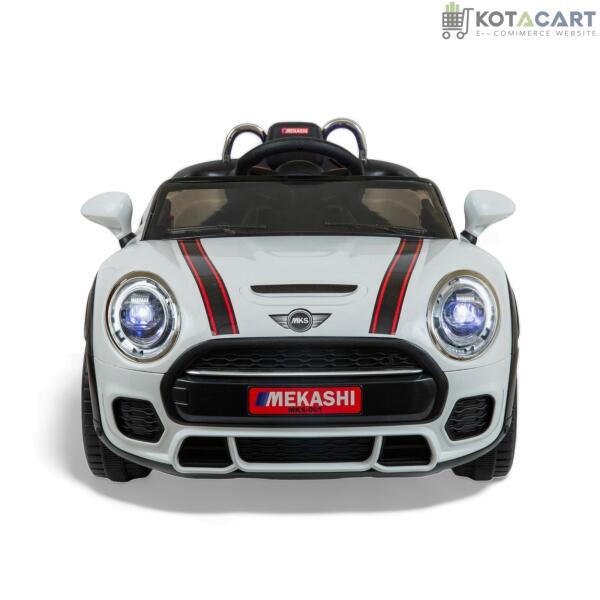 MEKASHI Bentley Car for Kids, Remote, 12V Battery, 3 Speed, LED Lights, Music, Bluetooth, 1 to 7 Years, Swing Function, Long Wheelbase, ISI Mark, White | Same-Day Delivery in Delhi NCR - Image 5