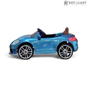 MEKASHI Porsche Car for Kids, Remote, 12V Battery, 3 Speed, LED Lights, Music, Bluetooth, 1 to 11 Years, Swing Function, Long Wheelbase, ISI Mark, Metallic Blue | Same-Day Delivery in Delhi NCR