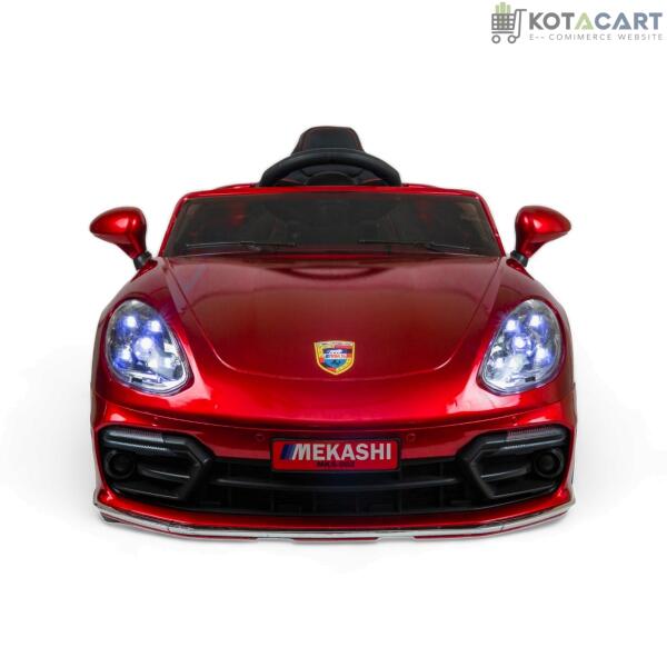 MEKASHI Porsche Car for Kids, Remote, 12V Battery, 3 Speed, LED Lights, Music, Bluetooth, 1 to 11 Years, Swing Function, Long Wheelbase, ISI Mark, Metallic Red | Same-Day Delivery in Delhi NCR - Image 5