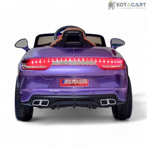 MEKASHI Porsche Car for Kids, Remote, 12V Battery, 3 Speed, LED Lights, Music, Bluetooth, 1 to 11 Years, Swing Function, Long Wheelbase, ISI Mark, Metallic Violet | Same-Day Delivery in Delhi NCR - Image 6