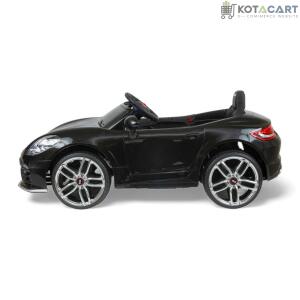 MEKASHI Porsche Car for Kids, Remote, 12V Battery, 3 Speed, LED Lights, Music, Bluetooth, 1 to 11 Years, Swing Function, Long Wheelbase, ISI Mark, Black | Same-Day Delivery in Delhi NCR