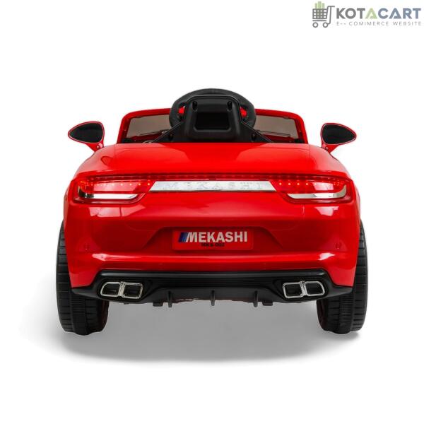 MEKASHI Porsche Car for Kids, Remote, 12V Battery, 3 Speed, LED Lights, Music, Bluetooth, 1 to 11 Years, Swing Function, Long Wheelbase, ISI Mark, Red | Same-Day Delivery in Delhi NCR - Image 6