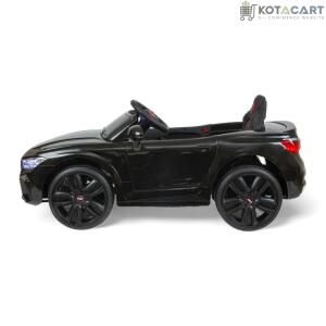 MEKASHI Electric Car for Kids, Remote, 12V Battery, 3 Speed, LED Lights, Music, Bluetooth, 1 to 11 Years, Swing Function, Long Wheelbase, ISI Mark, Metallic Black | Same-Day Delivery in Delhi NCR