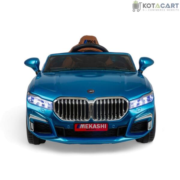 MEKASHI Electric Car for Kids, Remote, 12V Battery, 3 Speed, LED Lights, Music, Bluetooth, 1 to 11 Years, Swing Function, Long Wheelbase, ISI Mark, Metallic Blue | Same-Day Delivery in Delhi NCR - Image 5