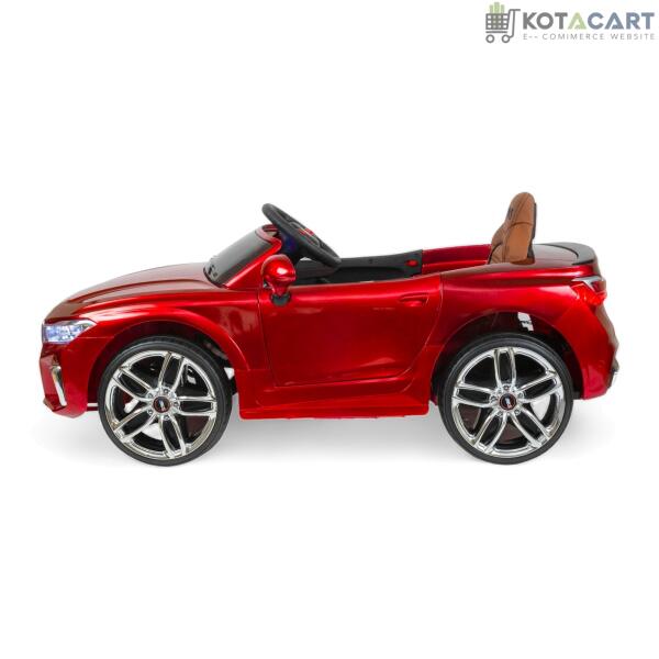 MEKASHI Electric Car for Kids, Remote, 12V Battery, 3 Speed, LED Lights, Music, Bluetooth, 1 to 11 Years, Swing Function, Long Wheelbase, ISI Mark, Metallic Red | Same-Day Delivery in Delhi NCR - Image 3